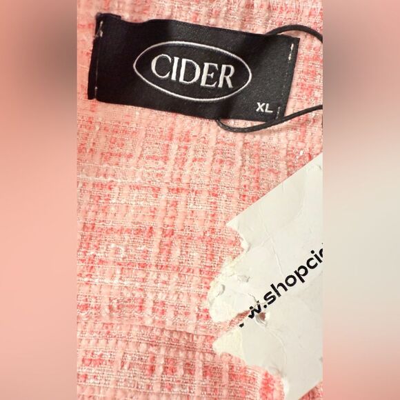 Cider Pink Tweed Pants & Cropped Tank Top Set - Picture 7 of 9